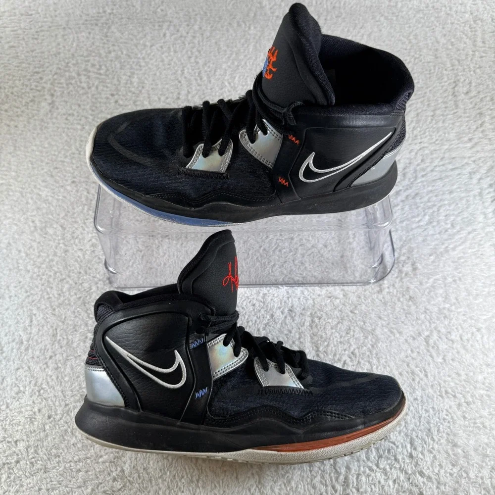 Size 7Y (GS) - Nike Kyrie 8 Infinity Mid Fire and Ice Boys Youth Basketball Shoe